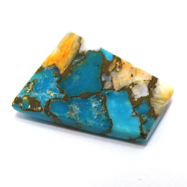 コパオイスターターコイズ(Copper Oyster Turquoise) ラウンドカボション