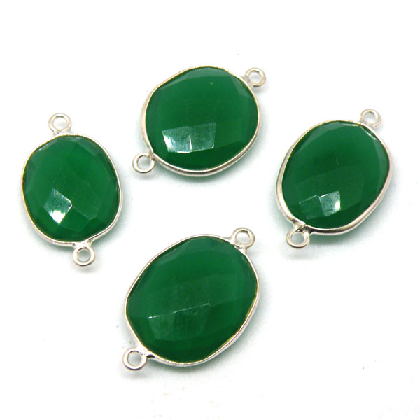 グリーンオニキス(Green onyx)/silver/ジェムターミナルパーツ