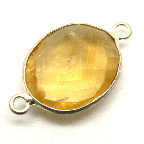 シトリン(citrine)/silver/ジェムターミナルパーツ