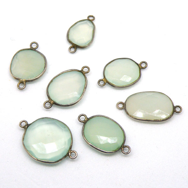 カルセドニー(chalcedony)/silver/ジェムターミナルパーツ
