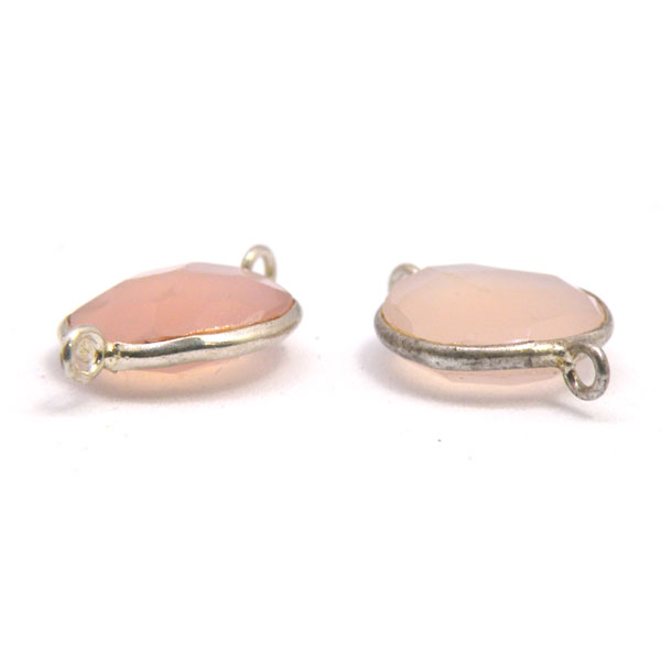 ローズクォーツ(Rose quartz)/silver/ジェムターミナルパーツ