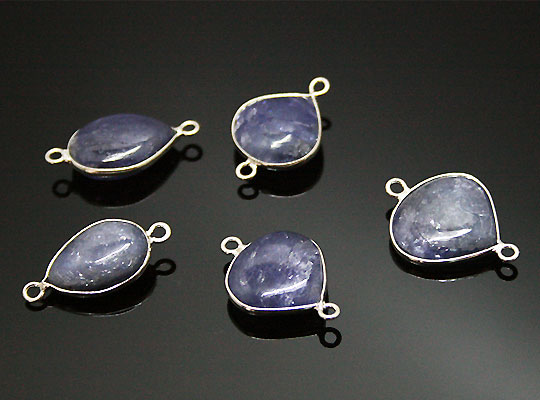 タンザナイト(Tanzanite)/silver/ジェムターミナルパーツ