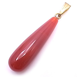 カーネリアン(Carnelian)/ドロップ型ペンダントパーツ