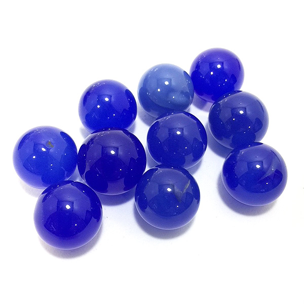 ブルーオニキス(Blue Onyx)/丸玉パーツ 穴無し