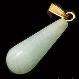 アマゾナイト(amazonite)/ドロップ型ペンダントパーツ