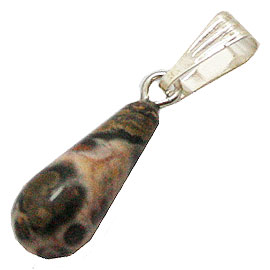 レオパードスキンジャスパー(Leopard skin jasper)/ドロップ型ペンダントパーツ