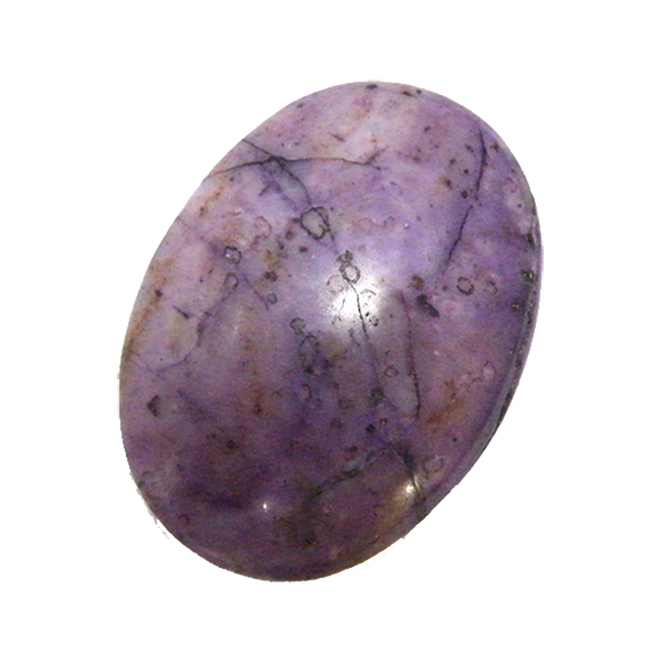 パープルフラワージャスパー(Purple Flower Jasper)/オーバルカボション