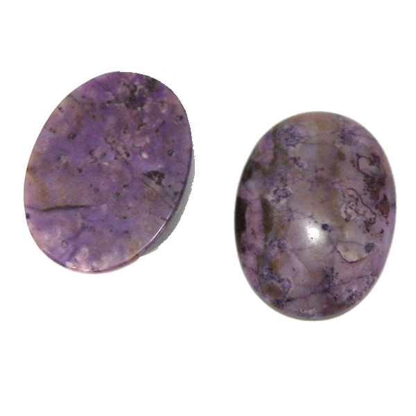 パープルフラワージャスパー(Purple Flower Jasper)/オーバルカボション