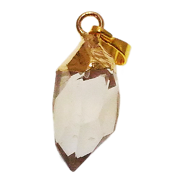 クリスタル水晶(Crystal Quartz)/ランダムカットプレーティングチャーム(L)