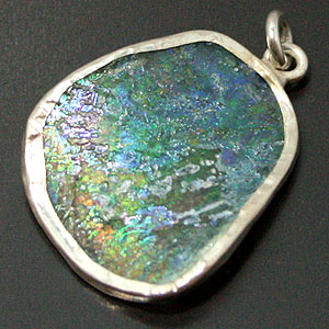 ローマングラスペンダント(romanglass pendant)/シルバーペンダント