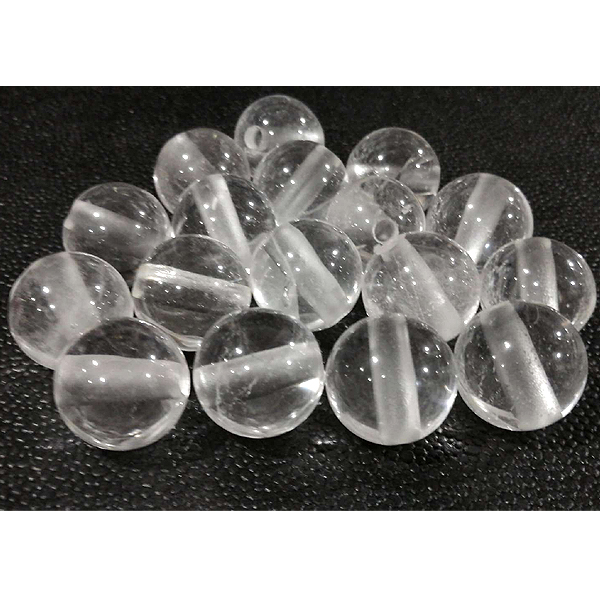 大きいサイズの天然石ビーズ/粒売/クリスタル水晶20mm穴4mm