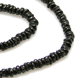 ブラックスピネル(Black spinel)ボタンビーズ