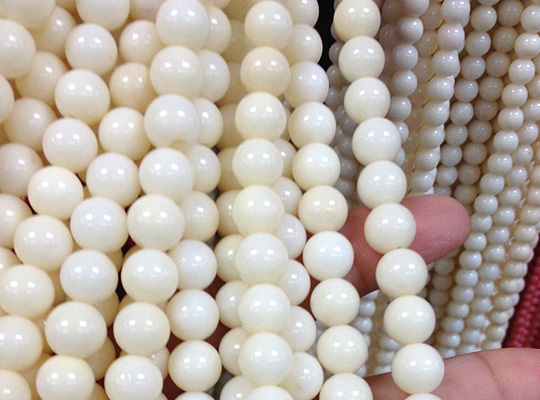 シーバンブー海竹珊瑚白色(white coral)ビーズパーツ