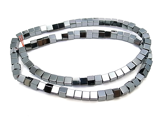 ヘマタイト(Hematite)キューブビーズ
