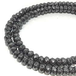 ヘマタイト(Hematite)ボタンカットビーズ