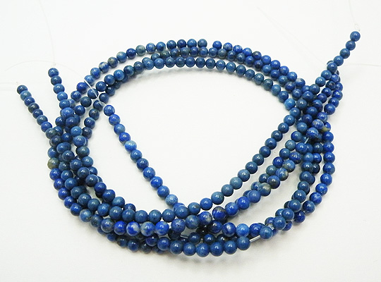 ラピスラズリ(Lapis lazuli) 丸玉ビーズ