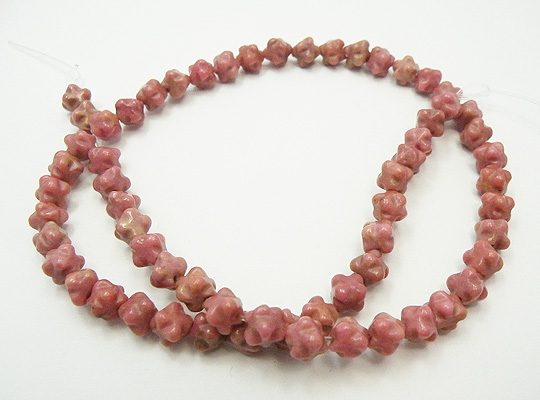 ロードナイト(Rhodonite) 金平糖/マルカバスタービーズ