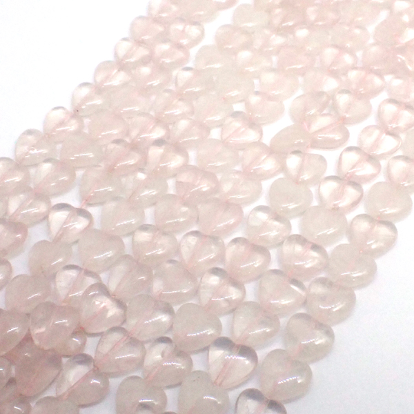 ローズクォーツ(Roze quartz) ハートビーズ