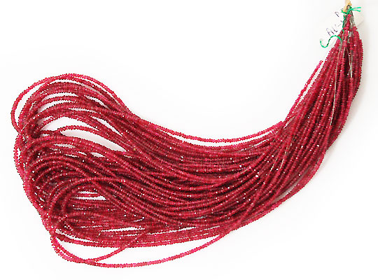 レッドスピネル(Red spinel)/カットビーズ