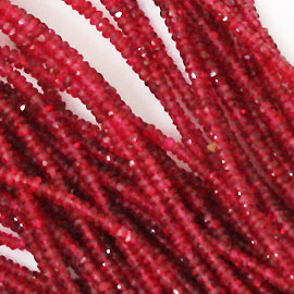 レッドスピネル(Red spinel)/カットビーズ