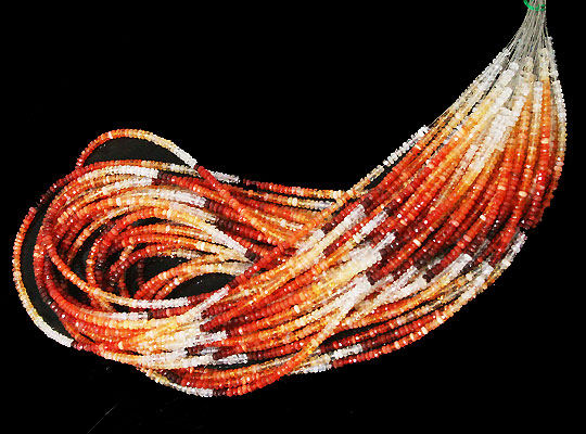 ファイヤーオパール(Fire opal)/カットビーズ