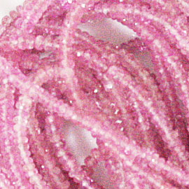 ピンクサファイア(Pink sapphire)/カットビーズ
