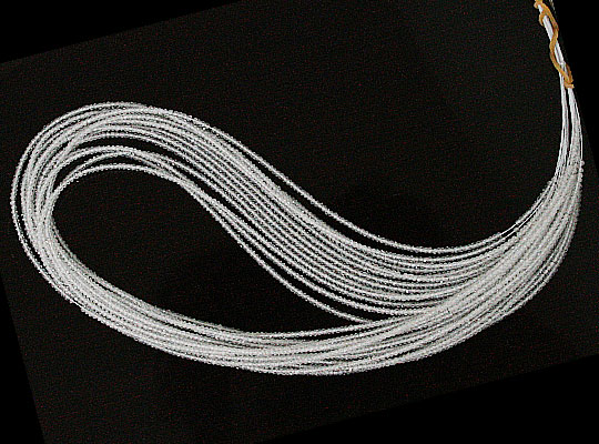 ホワイトトパーズ(White topaz)/カットビーズ
