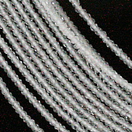ホワイトトパーズ(White topaz)/カットビーズ