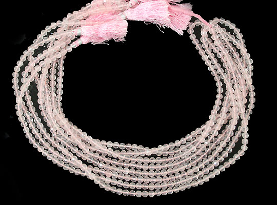 ローズクォーツ(Rose quartz)/カットビーズ