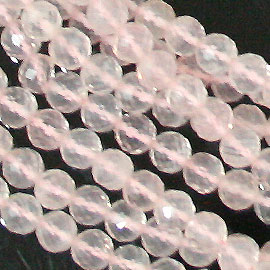 ローズクォーツ(Rose quartz)/カットビーズ