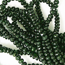 グリーントルマリン(Green tourmaline)/カットビーズ