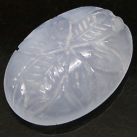 ブルーレースアゲート(blue lace agate)オーバルカボション