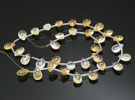 シトリン(citrine)ペアシェイプビーズ