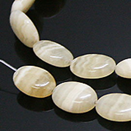 アラゴナイト(Aragonite)オーバルビーズ
