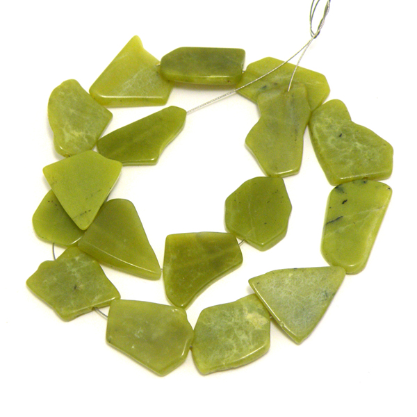イエロージェイド(Yellow jade)ランダムスライスビーズ