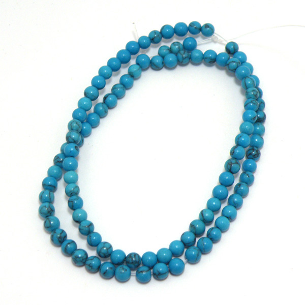 ターコイズ染め(Turquise Dyed)/丸玉ビーズ