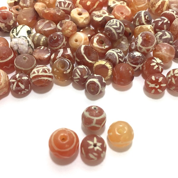 天然石パーツ/アンティークガラスビーズ(Antiqueglass beads)