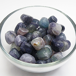 パープルフローライト(purple fluorite)タンブル
