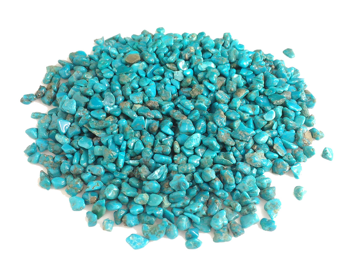 ターコイズUSAアリゾナ産(Turquoise)穴なしさざれチップ