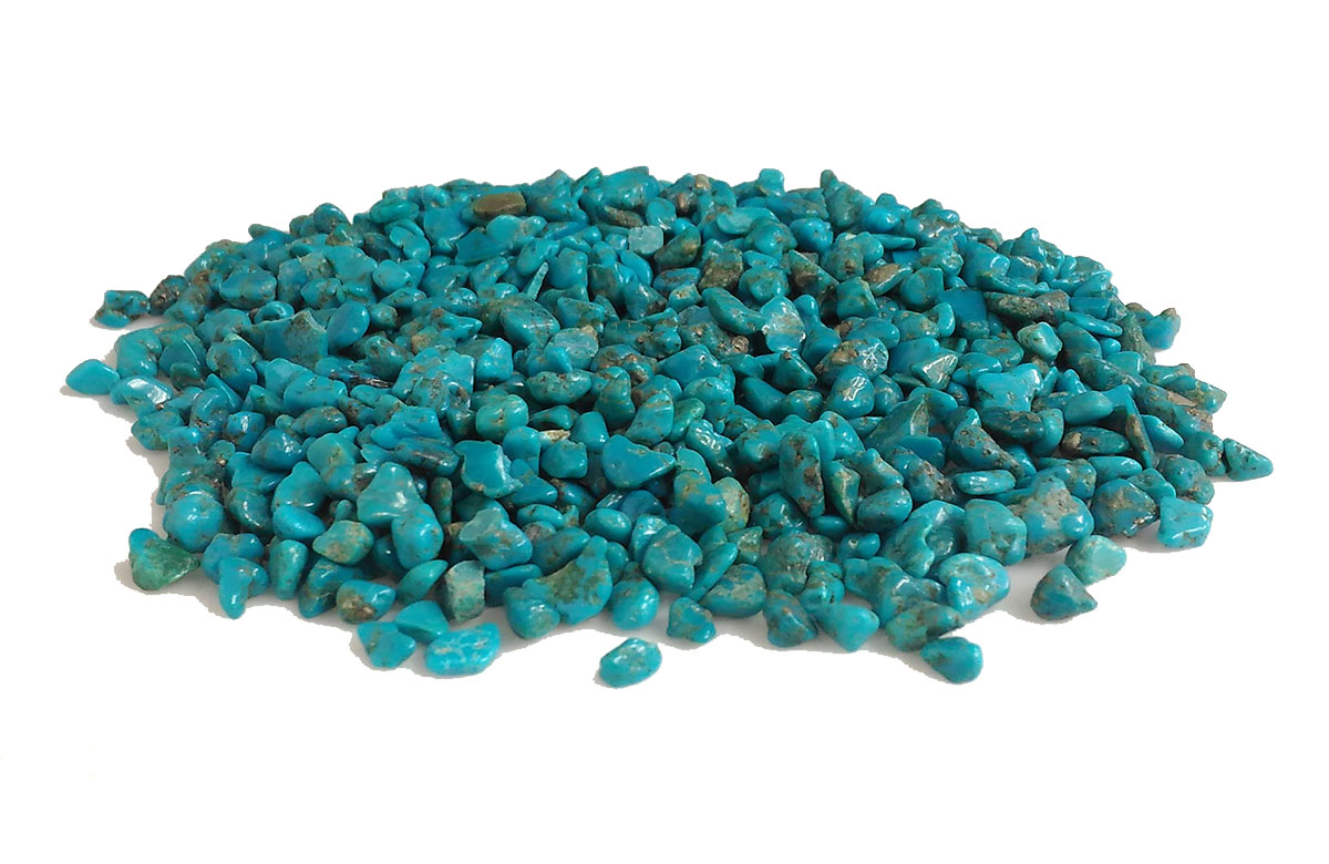 ターコイズUSAアリゾナ産(Turquoise)穴なしさざれチップ