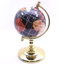 天然石の地球儀