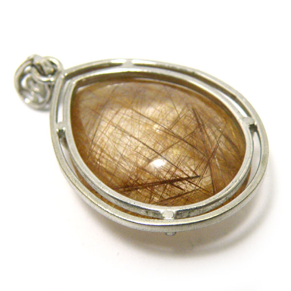 ルチルクォーツ(Rutile quartz)/合金アクセサリー