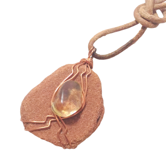 セドナストーン(sedona stone)/シトリン(citrine) ペンダント 原石