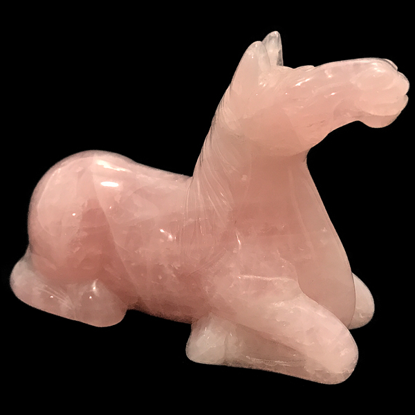 ローズクォーツ(Rose quartz) 馬・うま