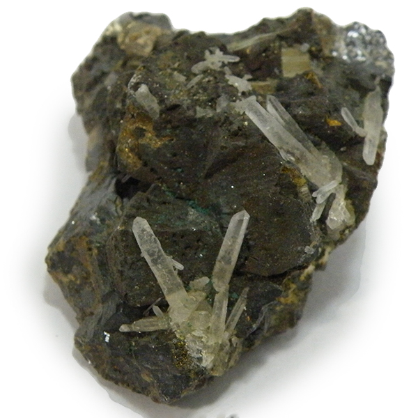 クォーツ水晶(Quartz)・パイライト(Pyrite)原石/クラスター