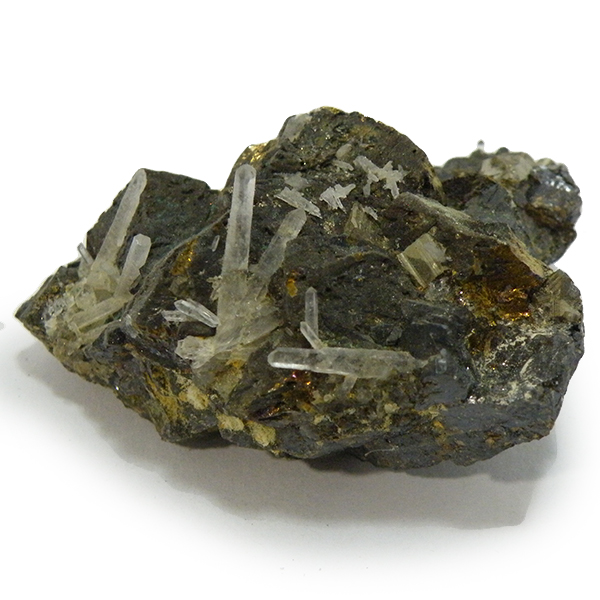 クォーツ水晶(Quartz)・パイライト(Pyrite)原石/クラスター
