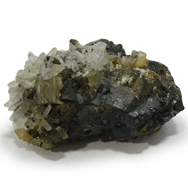 クォーツ水晶(Quartz)・パイライト(Pyrite)原石/クラスター