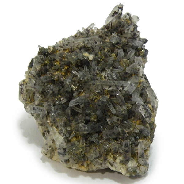 クォーツ水晶(Quartz)・パイライト(Pyrite)原石/クラスター
