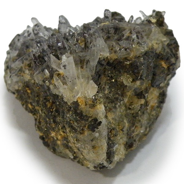 クォーツ水晶(Quartz)・パイライト(Pyrite)原石/クラスター