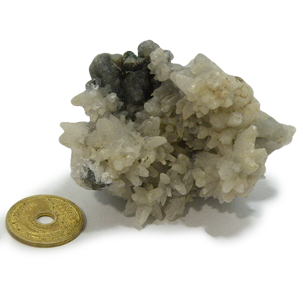 クォーツ水晶(Quartz)・パイライト(Pyrite)原石/クラスター